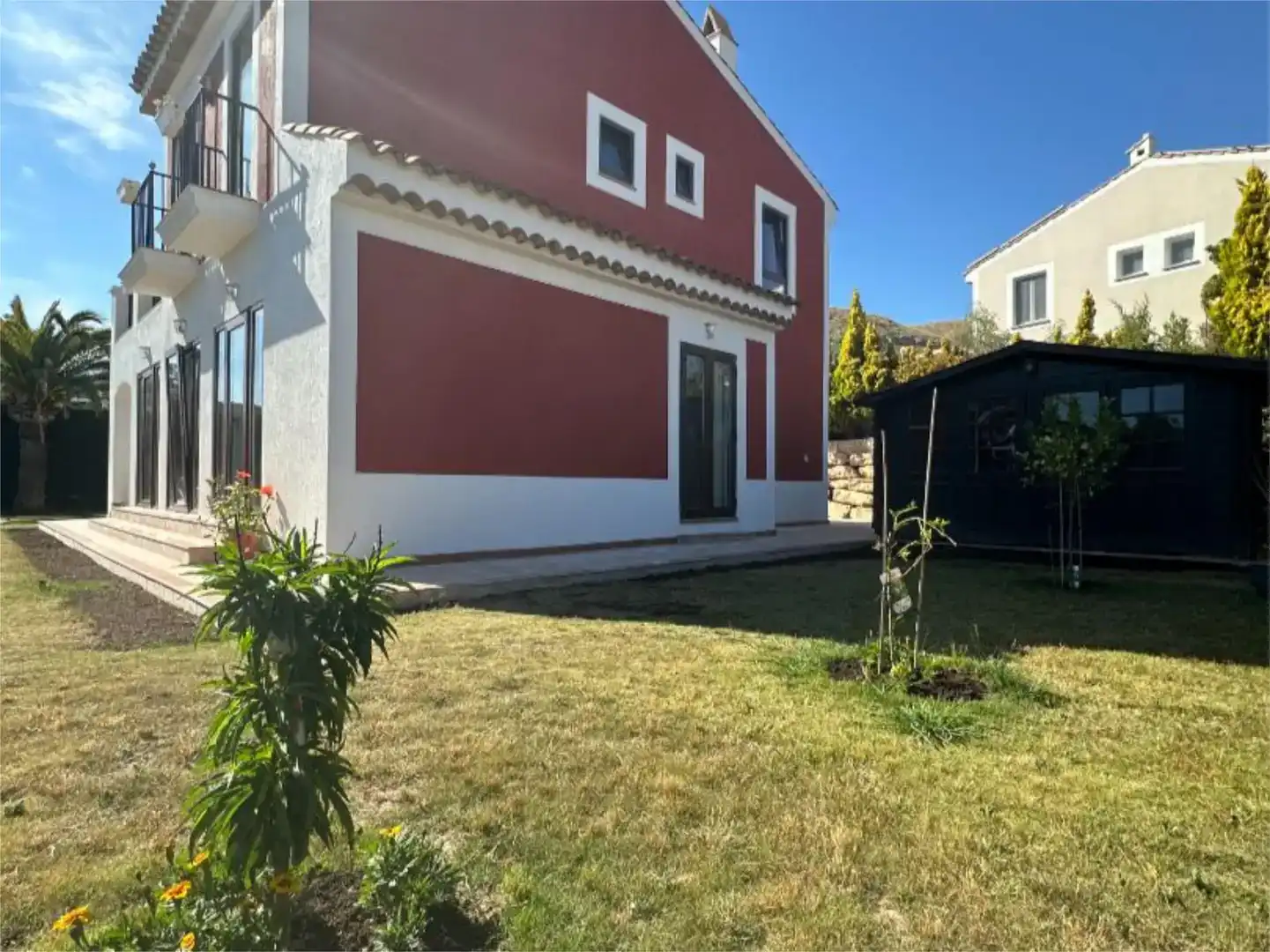 Vista exterior de Finca rústica en venda en Finestrat amb Aire condicionat, Piscina i Balcó