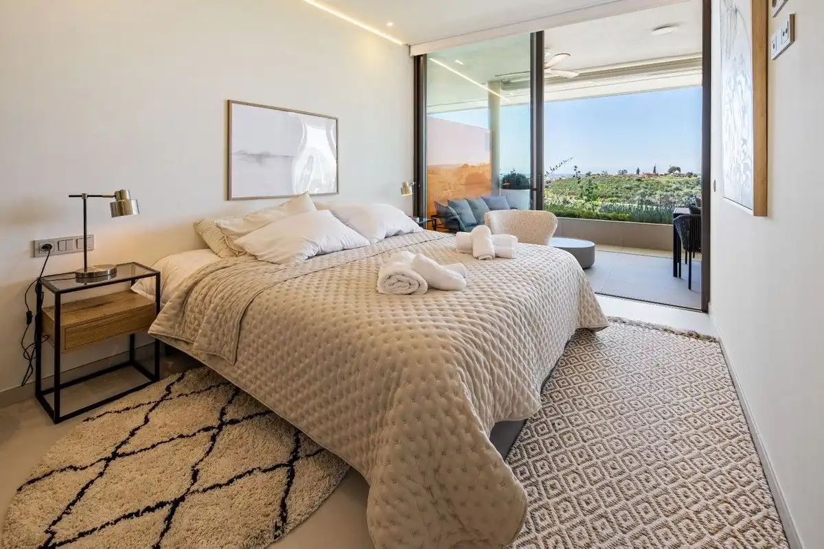 Dormitori de Apartament de lloguer en Fuengirola amb Aire condicionat, Calefacció i Terrassa