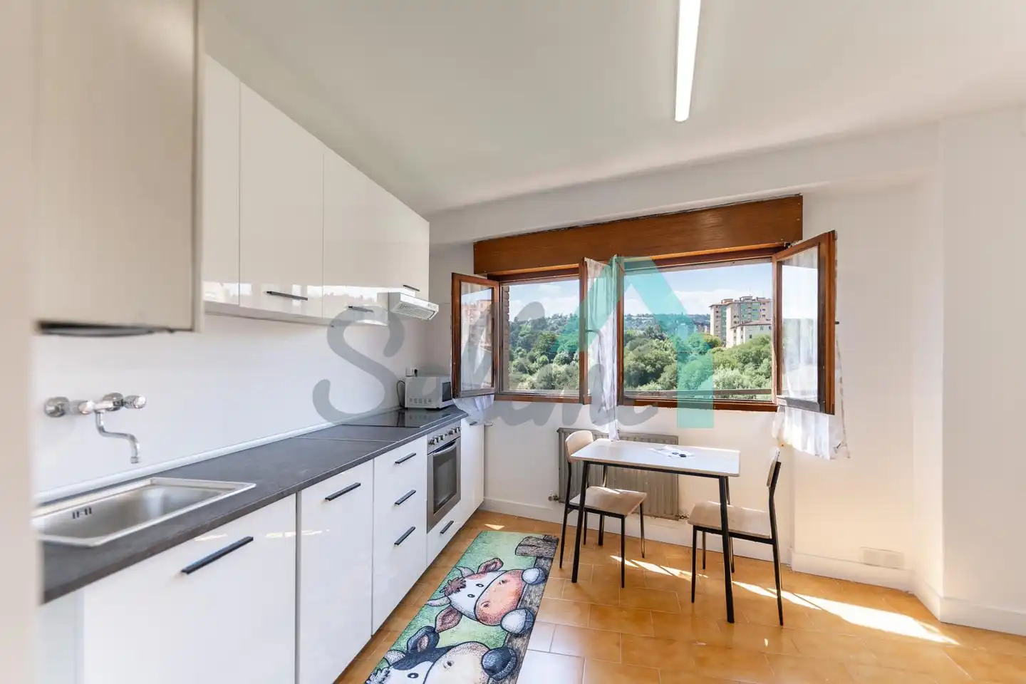 Kitchen of Flat for rent in Oviedo   with Heating, Parquet flooring and Furnished