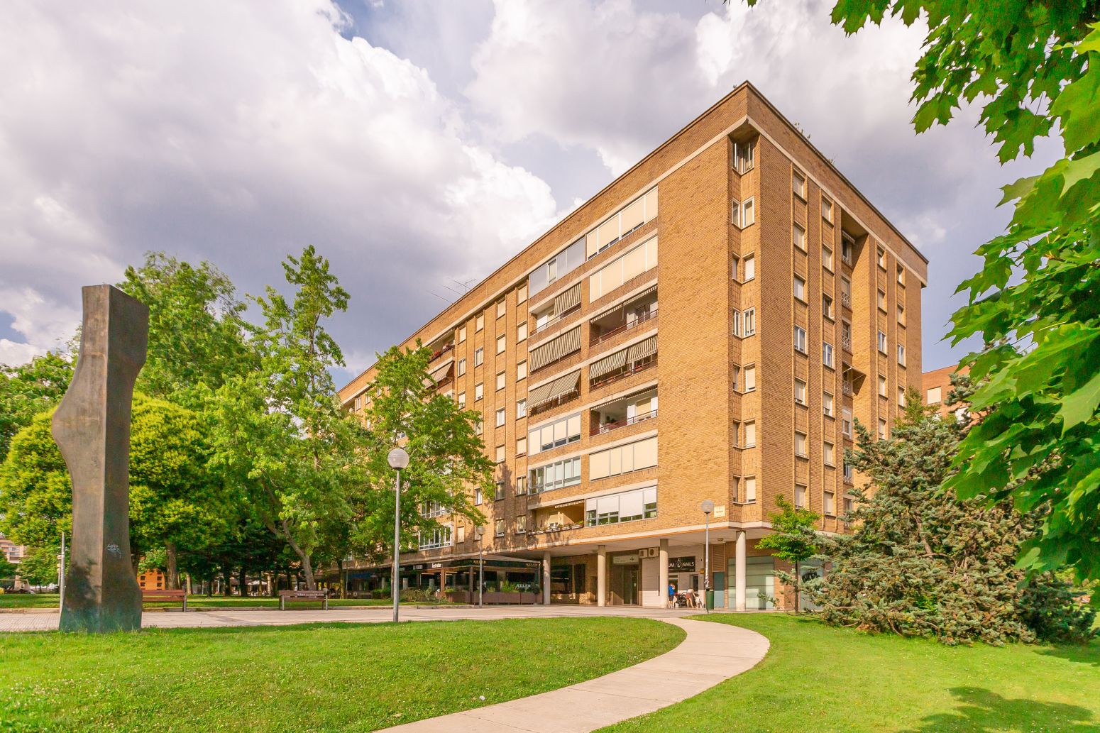 Exterior view of Flat to rent in  Pamplona / Iruña  with Heating, Parquet flooring and Terrace