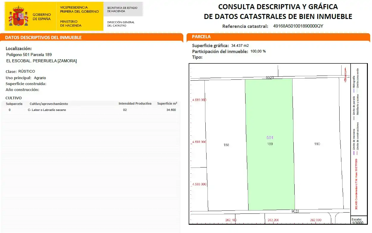 Rural land for sale in Pereruela, imagen 2