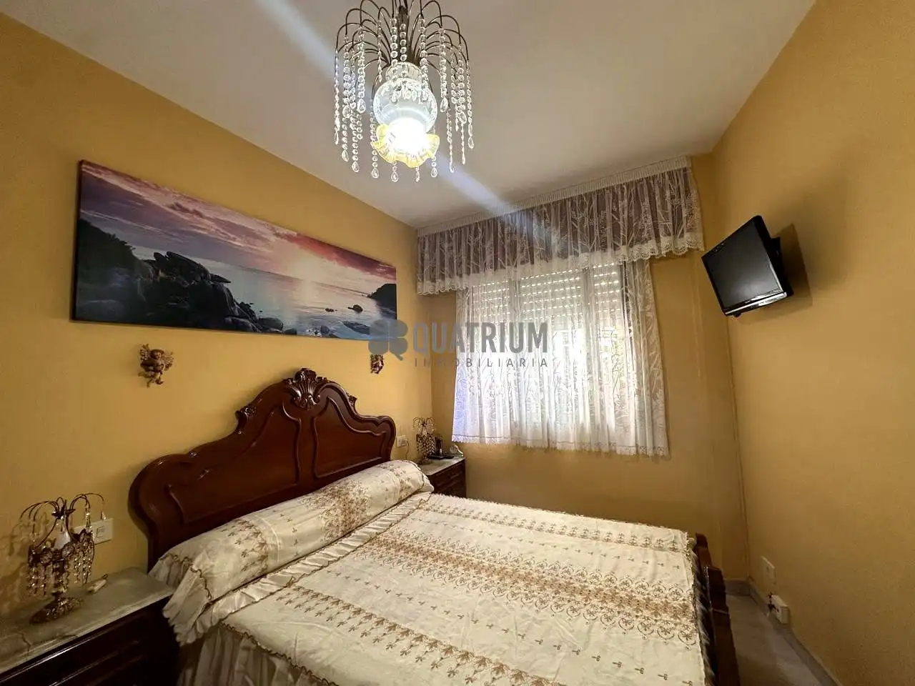 Bedroom of Flat for sale in A Estrada   with Terrace and Furnished
