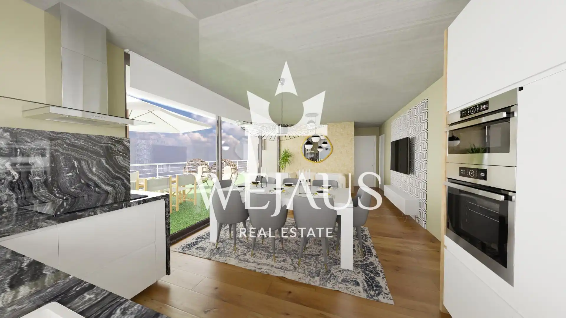 Sala d'estar de Àtic en venda en Suances amb Aire condicionat, Calefacció i Terrassa