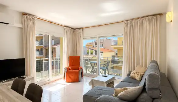 Wohnzimmer von Wohnungen zum Verkauf in Calonge i Sant Antoni mit Klimaanlage, Terrasse und Abstellraum