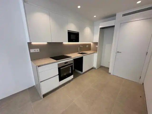 Küche von Wohnung zur Miete in Badalona mit Heizung und Balkon