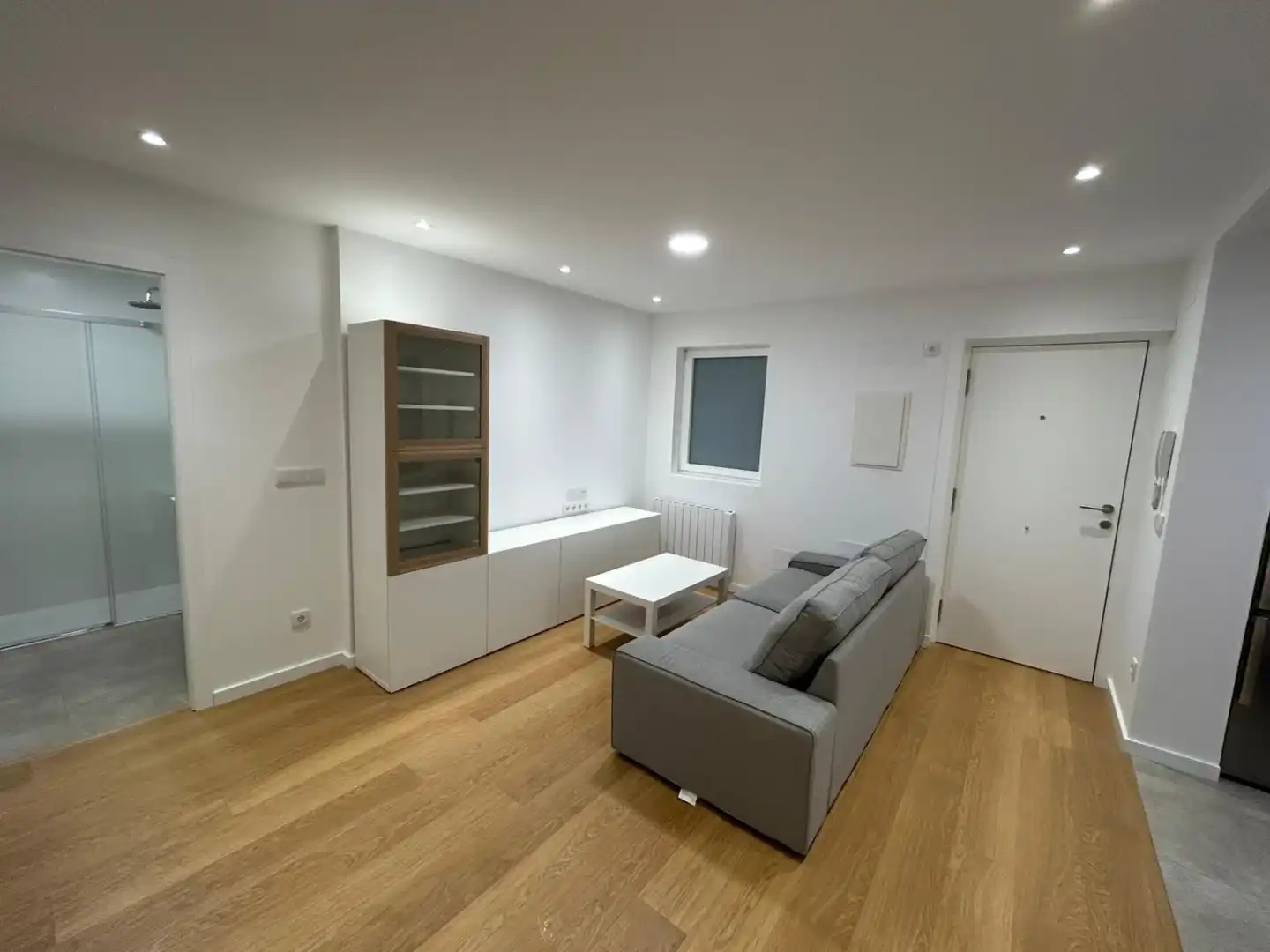 Sala d'estar de Pis de lloguer en Santiago de Compostela  amb Calefacció, Traster i Moblat