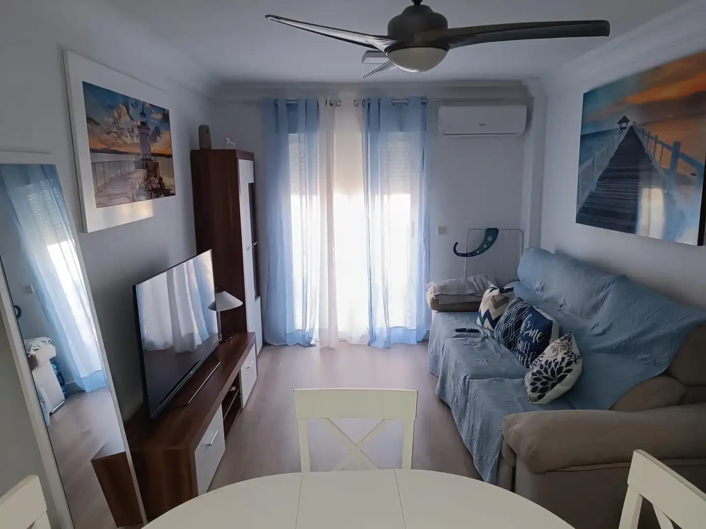 Sala de estar de Piso de alquiler en Cartagena con Aire acondicionado, Calefacción y Parquet