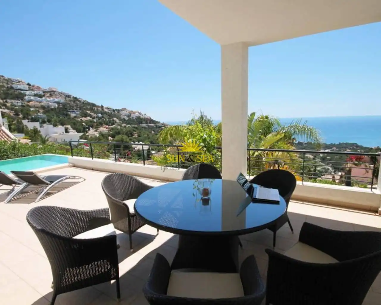 Terraza de Casa o chalet de alquiler en Altea con Aire acondicionado, Jardín privado y Terraza