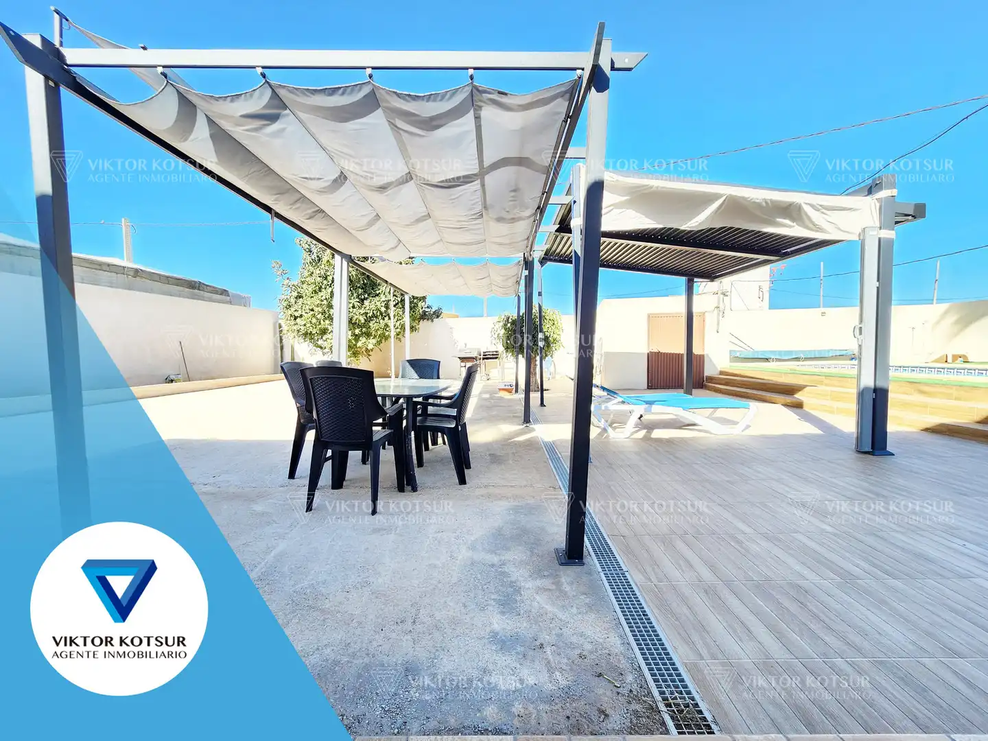 Terraza de Finca rústica en venta en Roquetas de Mar con Jardín privado, Terraza y Piscina