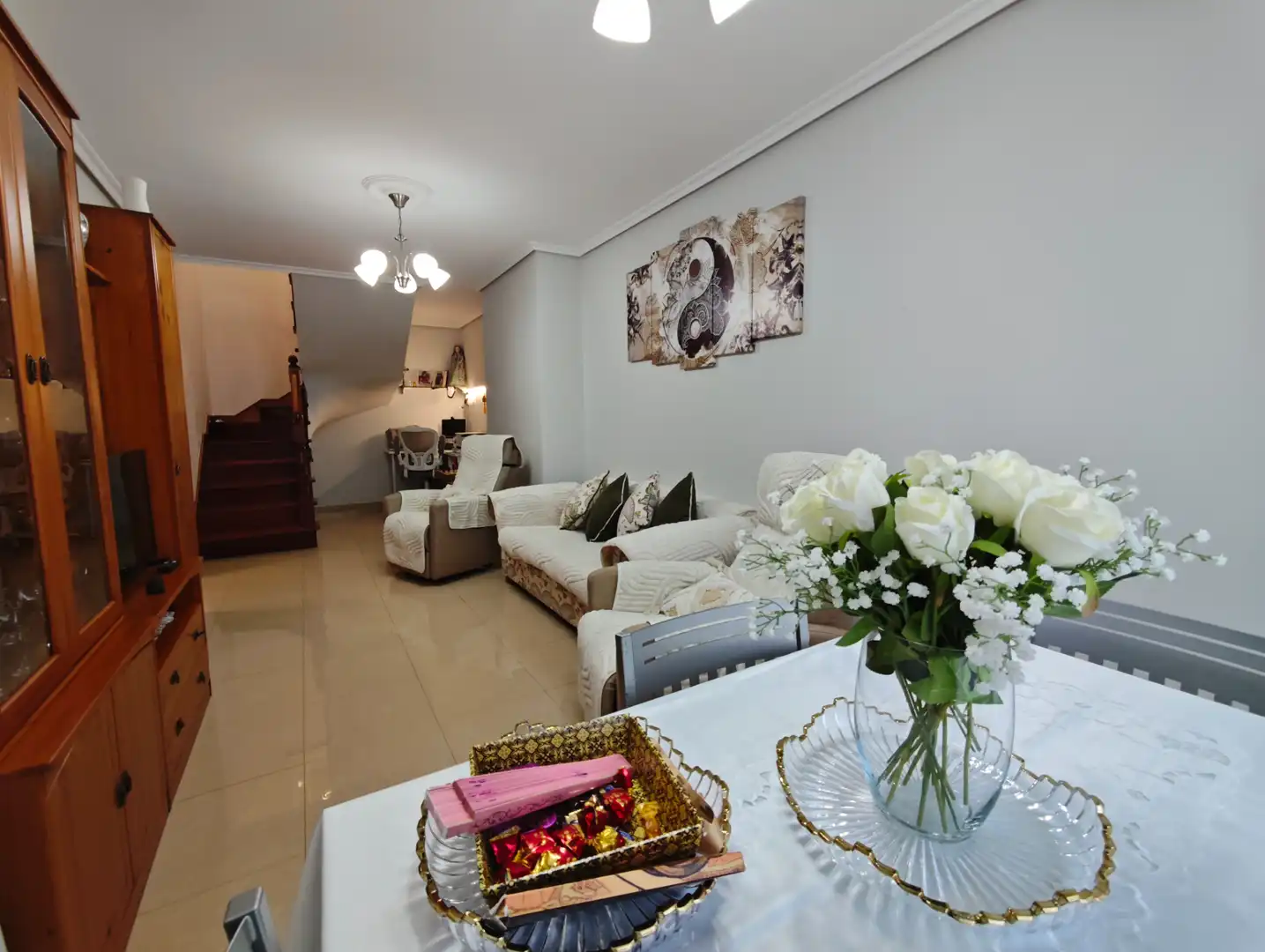 Sala de estar de Piso en venta en Narón con Calefacción, Parquet y Trastero