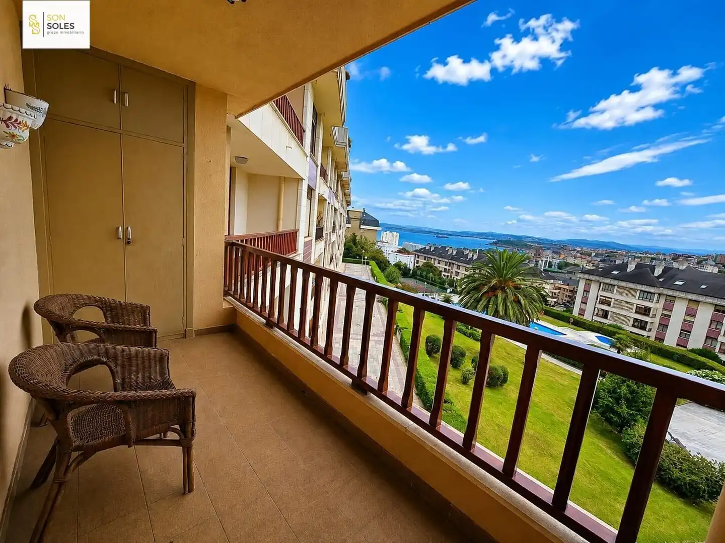 Terraza de Piso en venta en Santander con Calefacción, Jardín privado y Terraza