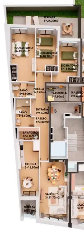 Wohnung mit Terrasse zum Verkauf in Avenida de Ourense 21, imagen 6
