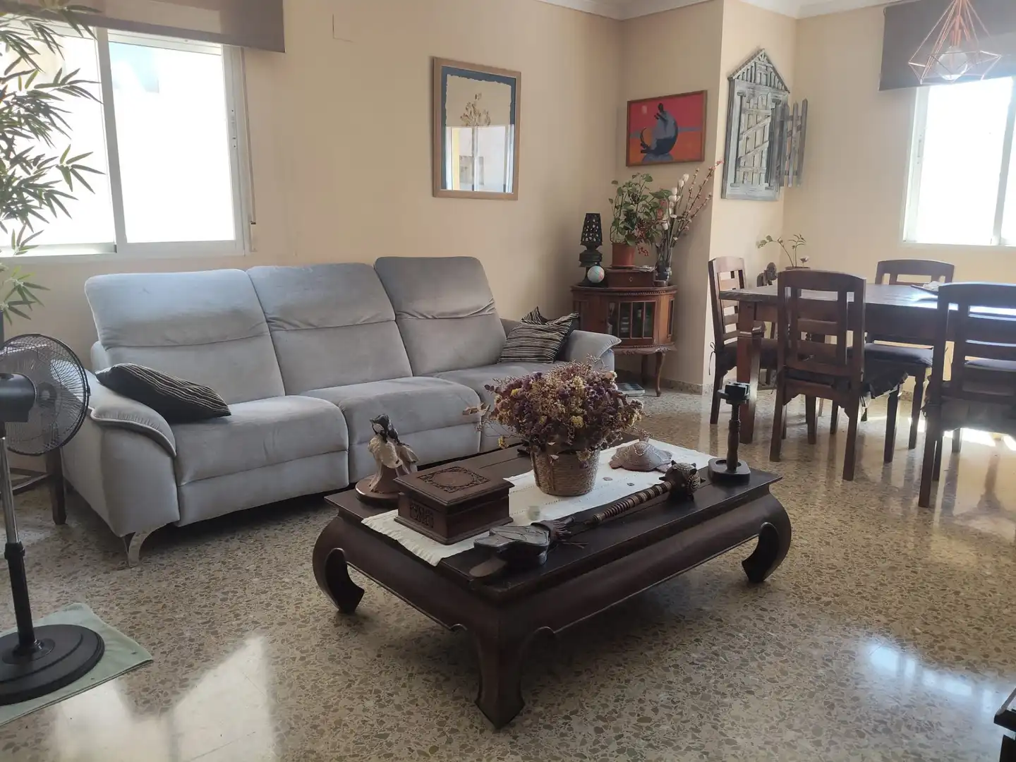 Sala de estar de Piso en venta en La Font d'en Carròs con Aire acondicionado, Trastero y Piscina comunitaria