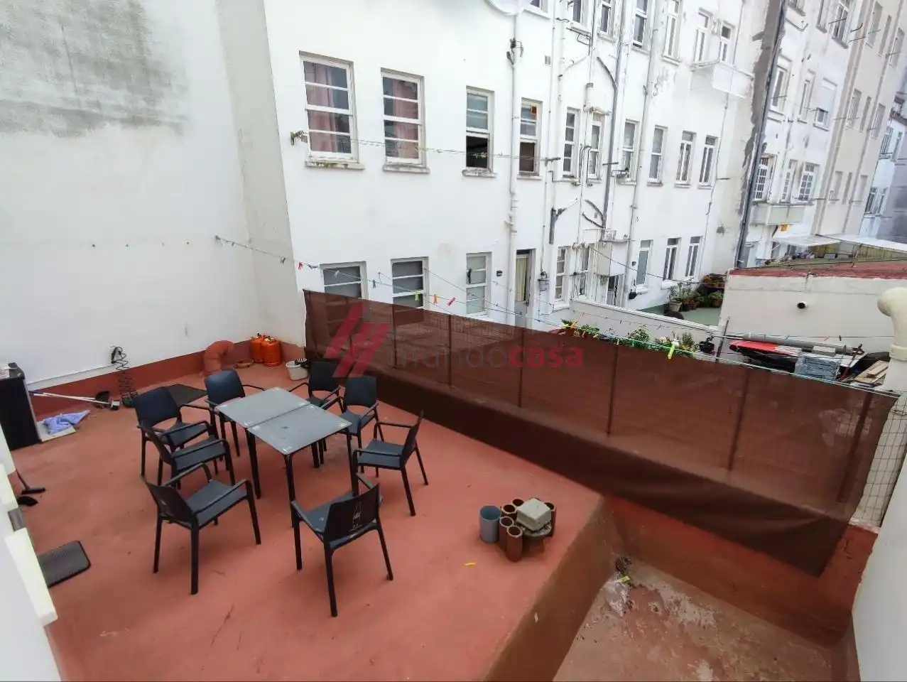 Terrasse von Wohnung zur Miete in Ferrol mit Heizung, Terrasse und Möbliert
