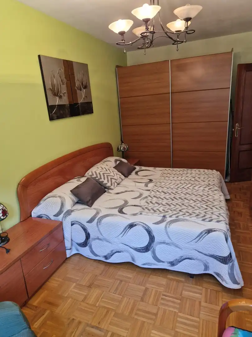 Bedroom of Flat for sale in Oviedo   with Heating, Parquet flooring and Terrace