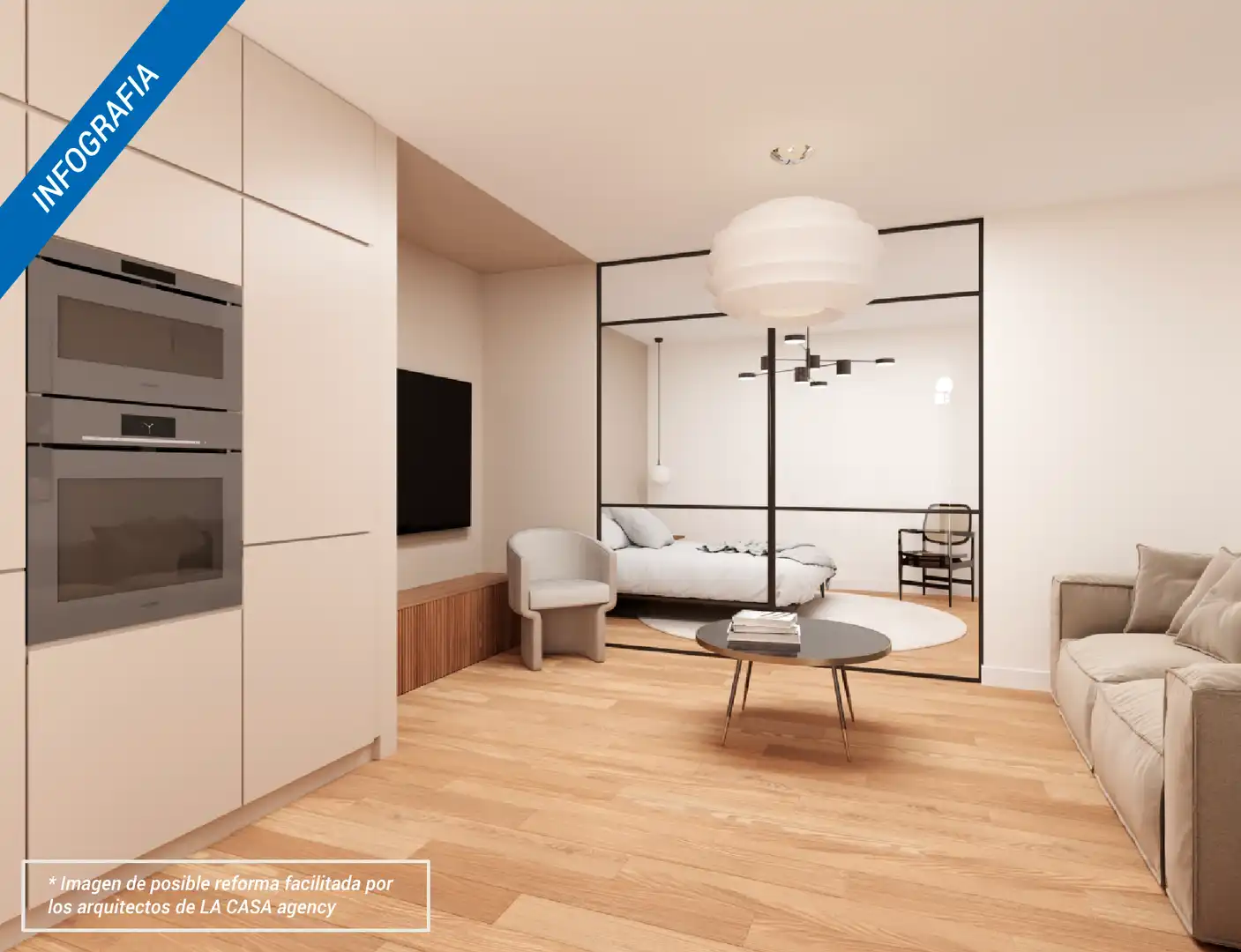 Schlafzimmer von Büro zum Verkauf in Madrid mit Heizung und Terrasse