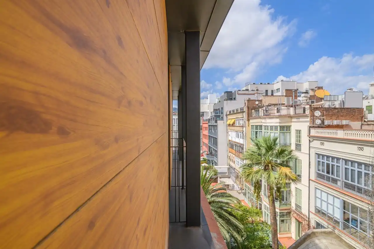 Außenansicht von Dachboden zum Verkauf in Barcelona mit Klimaanlage, Heizung und Terrasse