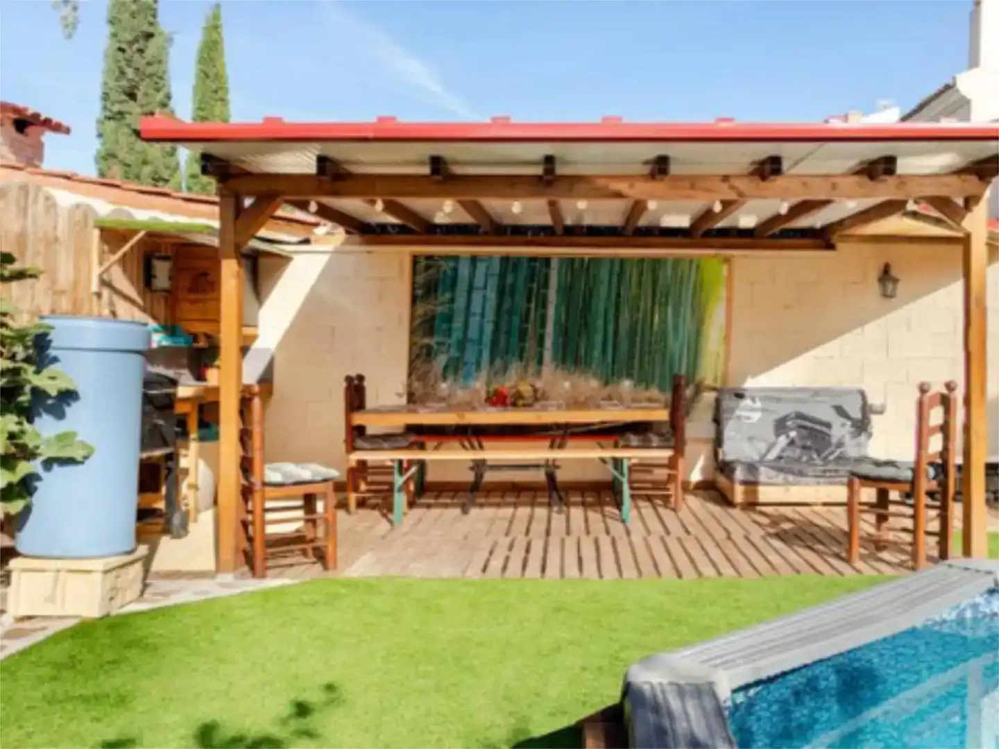 Terrace of Flat for rent in El Campello  with Air Conditioner, Private garden and Swimming Pool