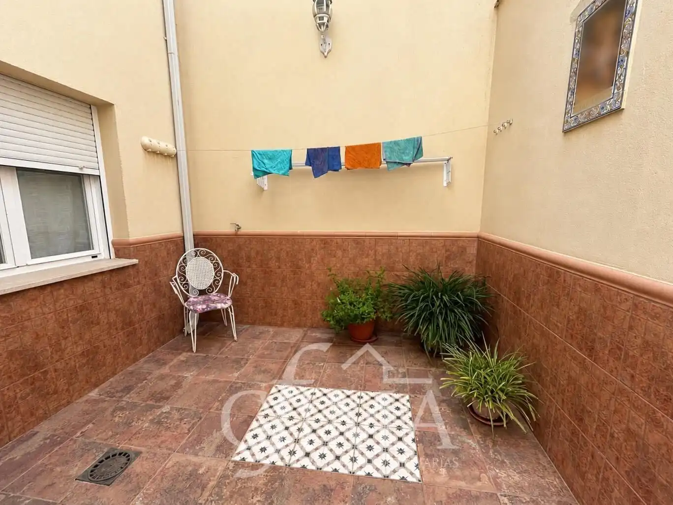 Terraza de Casa adosada en venta en Tomelloso con Calefacción, Trastero y Amueblado