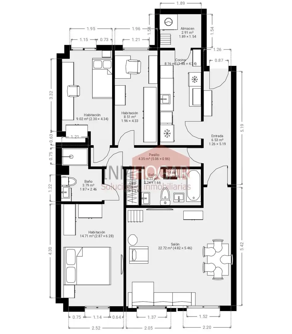 Wohnung zum Verkauf in Ávila mit Heizung, Terrasse und Abstellraum