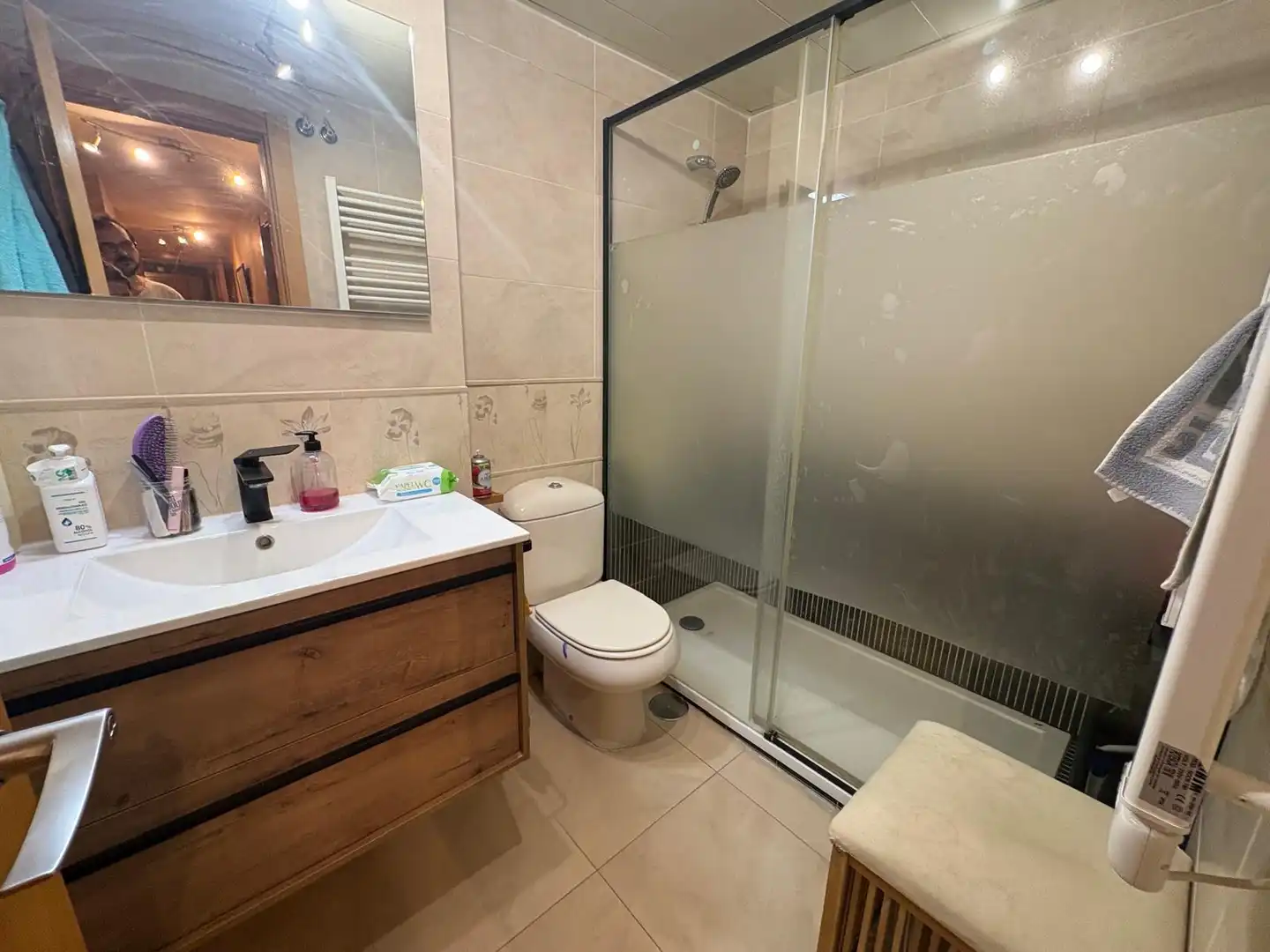 Badezimmer von Dachboden zum Verkauf in Yebes mit Klimaanlage, Heizung und Terrasse