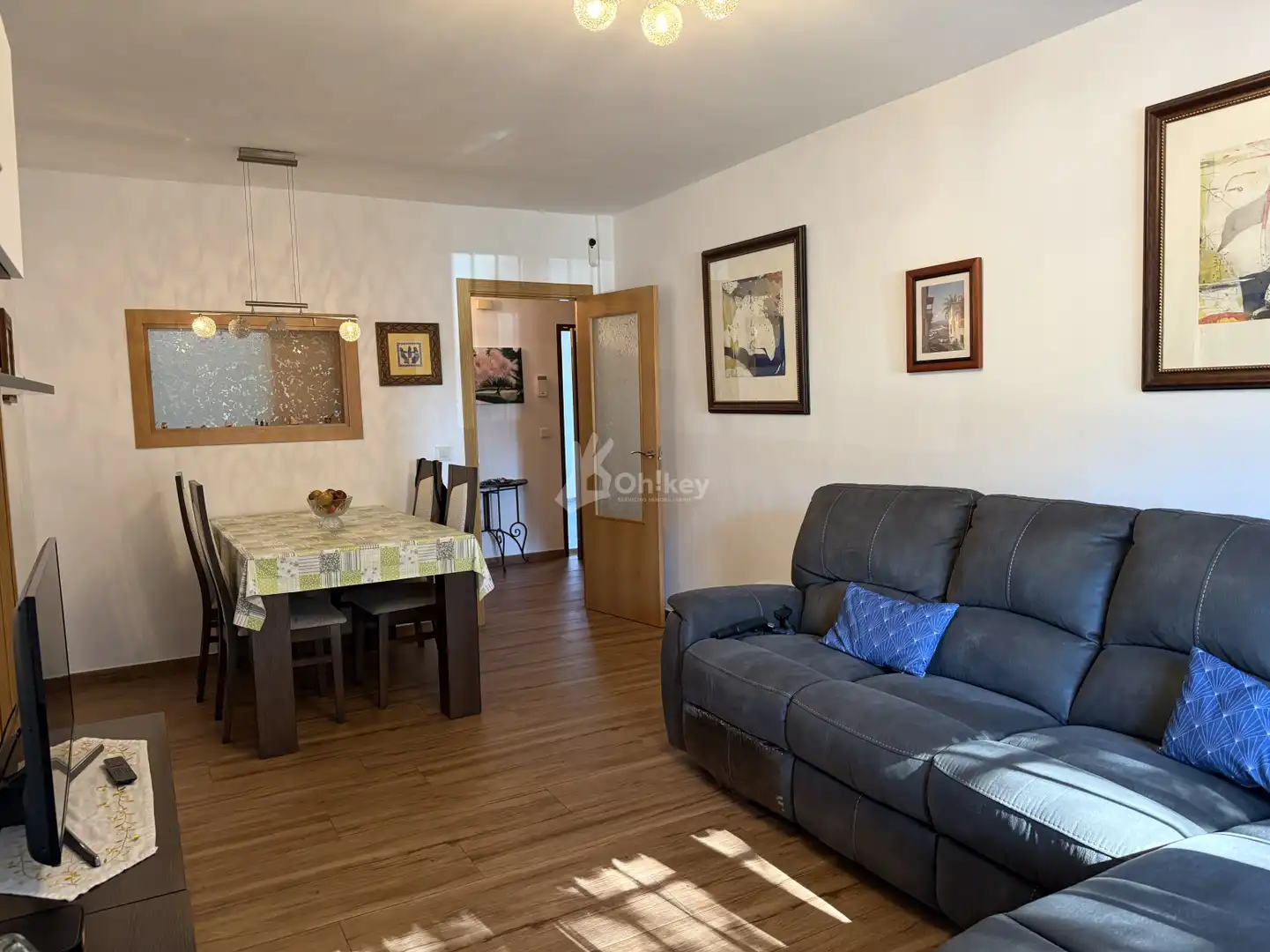 Wohnzimmer von Wohnung zum Verkauf in Fresnedillas de la Oliva mit Klimaanlage, Heizung und Privatgarten