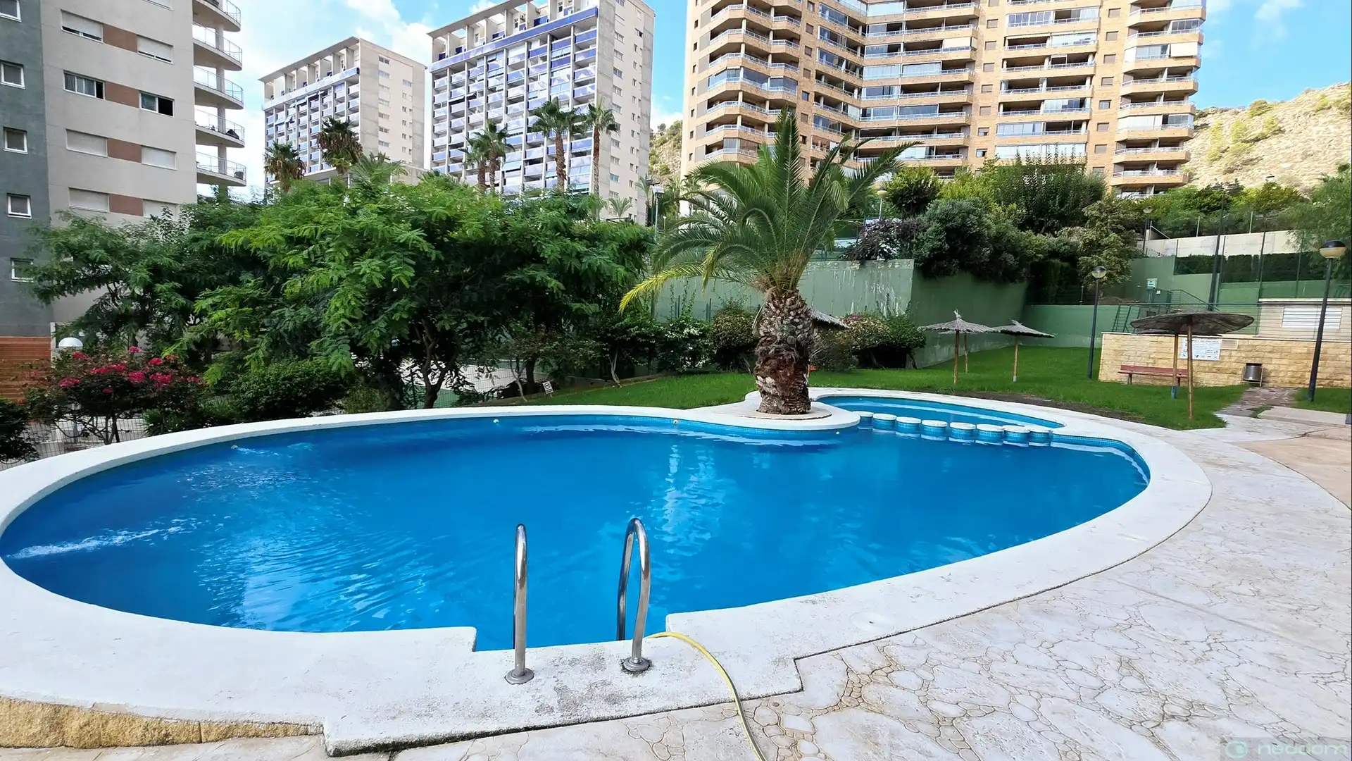 Schwimmbecken von Wohnung zur Miete in Villajoyosa / La Vila Joiosa mit Terrasse und Schwimmbad