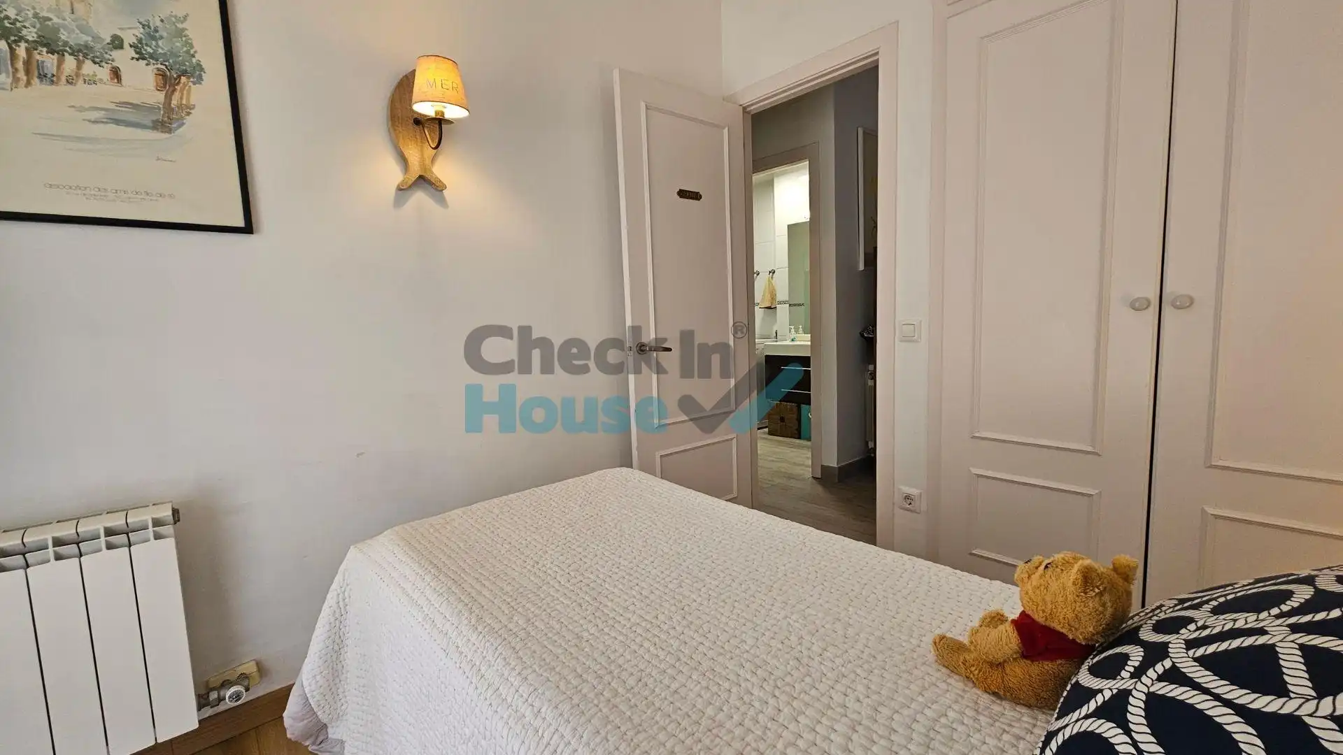 Dormitori de Casa adosada en venda en Sant Feliu de Guíxols amb Calefacció i Jardí privat