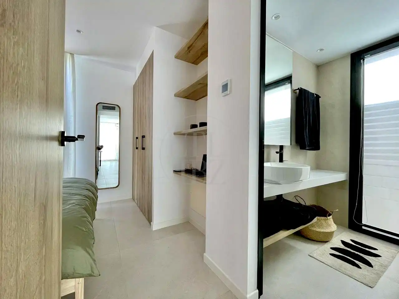 Badezimmer von Haus oder Chalet zur Miete in Sant Josep de sa Talaia mit Klimaanlage, Privatgarten und Terrasse
