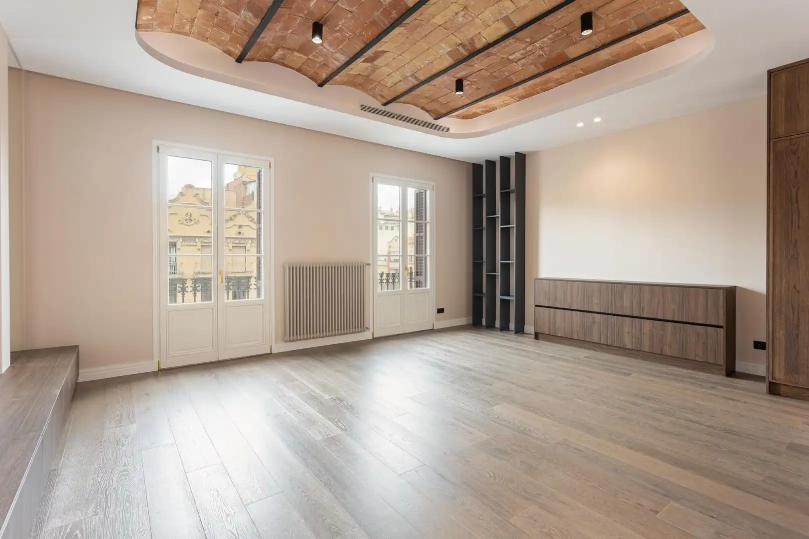 Sala de estar de Piso en venta en Barcelona con Aire acondicionado, Parquet y Amueblado