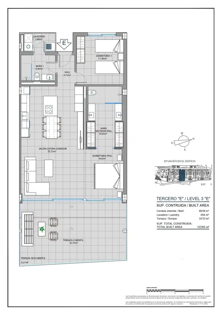 Apartamento con terraza en venta en Las Gaviotas  - Carvajal, imagen 51