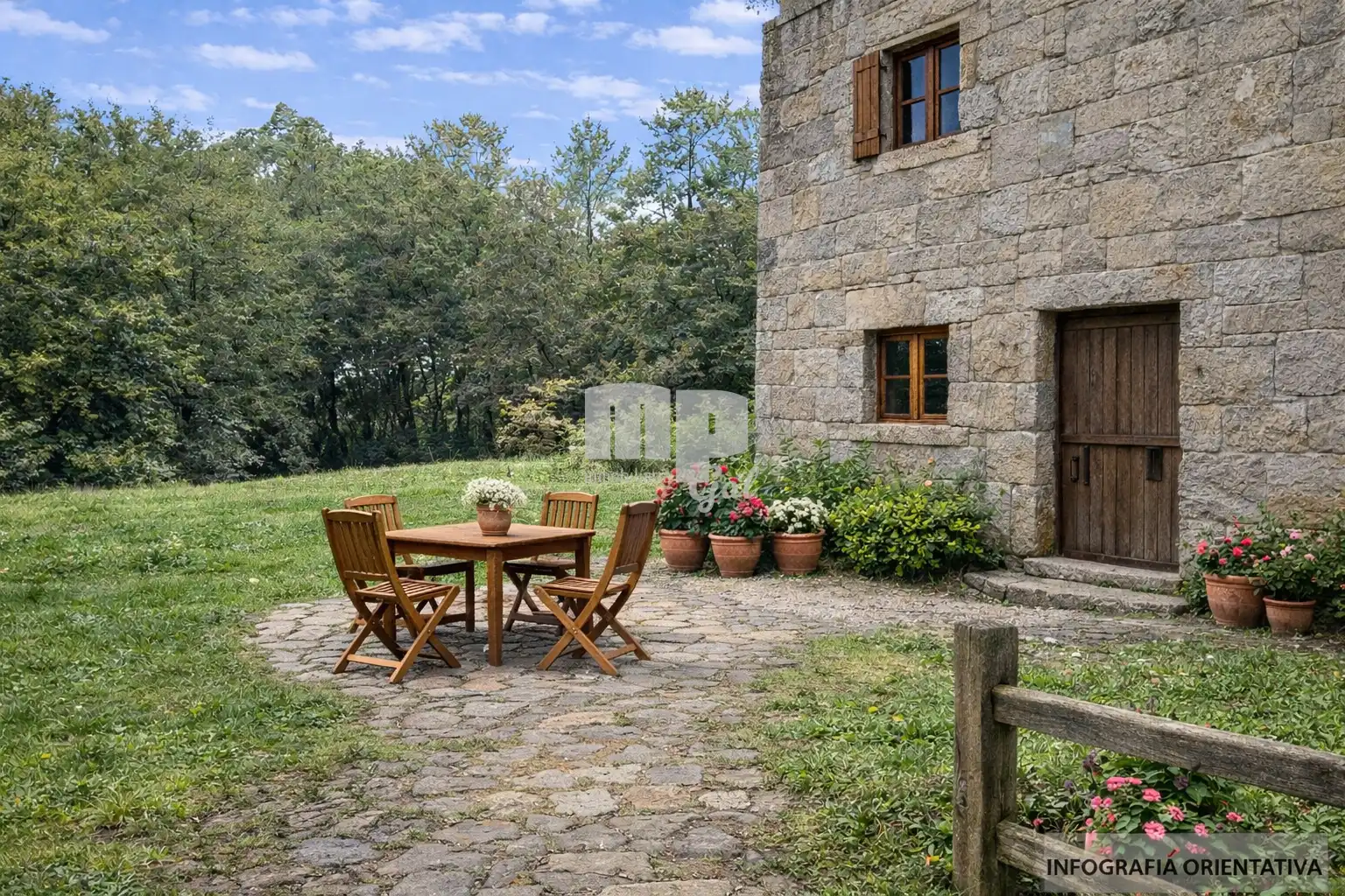 Jardí de Finca rústica en venda en Redondela amb Jardí privat