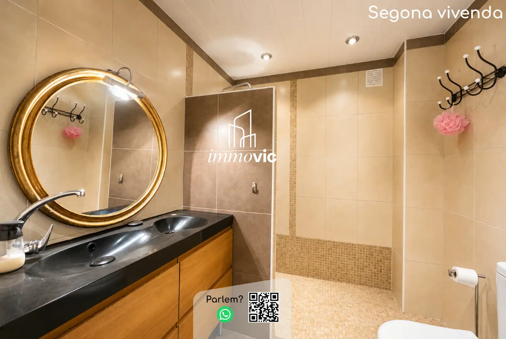Baño de Casa o chalet en venta en Centelles con Calefacción, Jardín privado y Parquet
