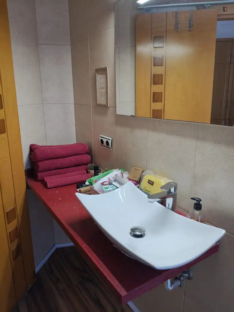 Baño de Apartamento de alquiler en Valencia con Aire acondicionado, Calefacción y Amueblado