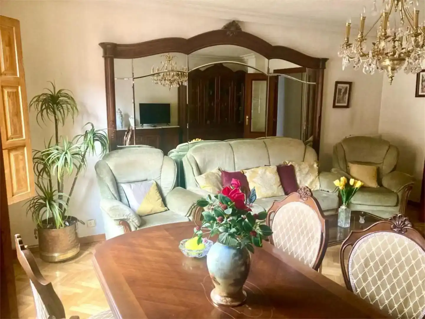 Wohnzimmer von Wohnung zur Miete in Palencia Capital mit Balkon