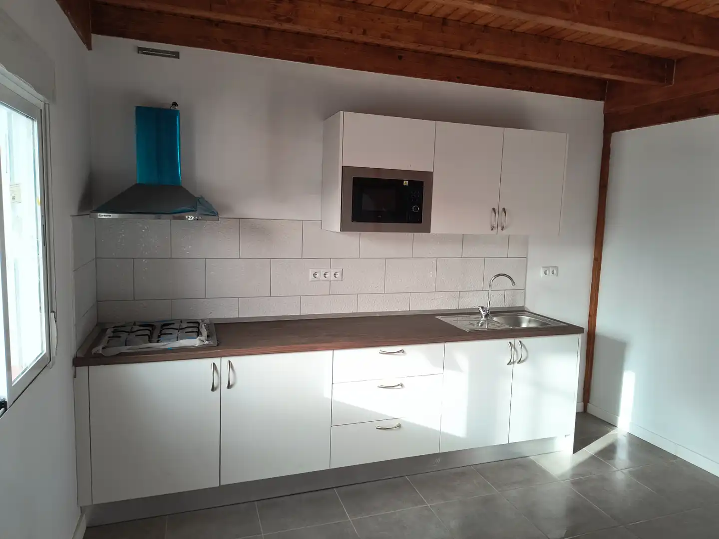 Cocina de Casa adosada de alquiler en La Matanza de Acentejo con Jardín privado, Terraza y Microondas