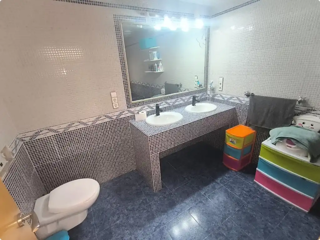 Baño de Casa o chalet en venta en Vilallonga / Villalonga con Aire acondicionado, Terraza y Amueblado