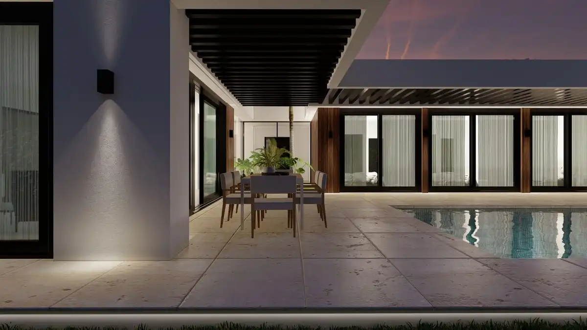 Terraza de Casa o chalet en venta en Mijas con Aire acondicionado, Jardín privado y Piscina