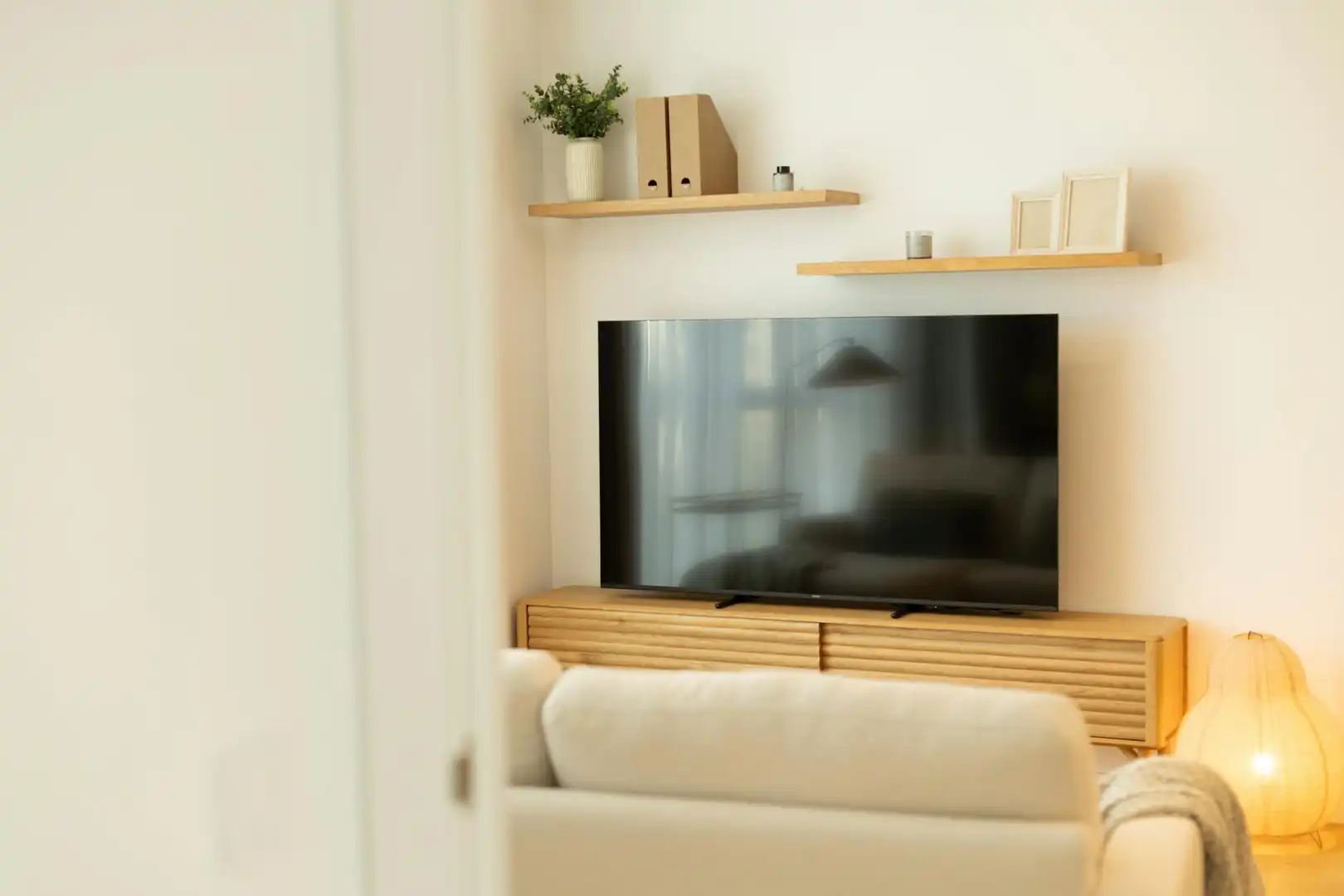 Living room of Flat for rent in Valencia  with Air Conditioner, Heating and Private garden