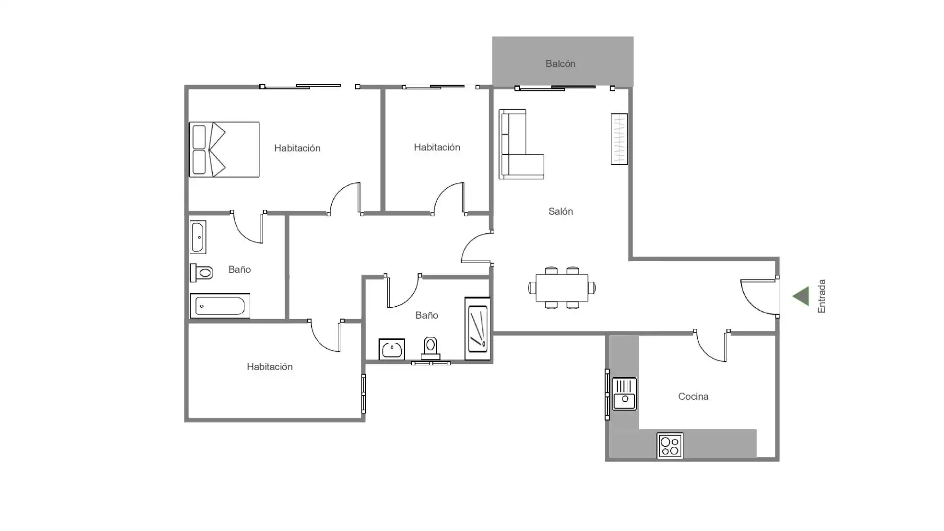 Piso en venta en Terrassa con Calefacción, Parquet y Balcón