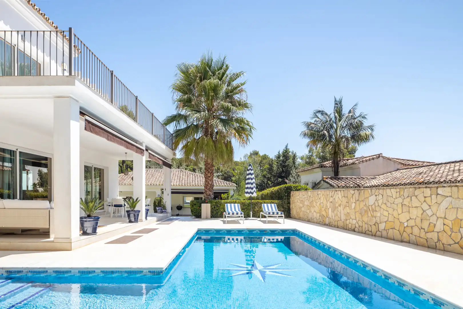 Piscina de Casa o xalet de lloguer en Marbella amb Aire condicionat, Jardí privat i Terrassa