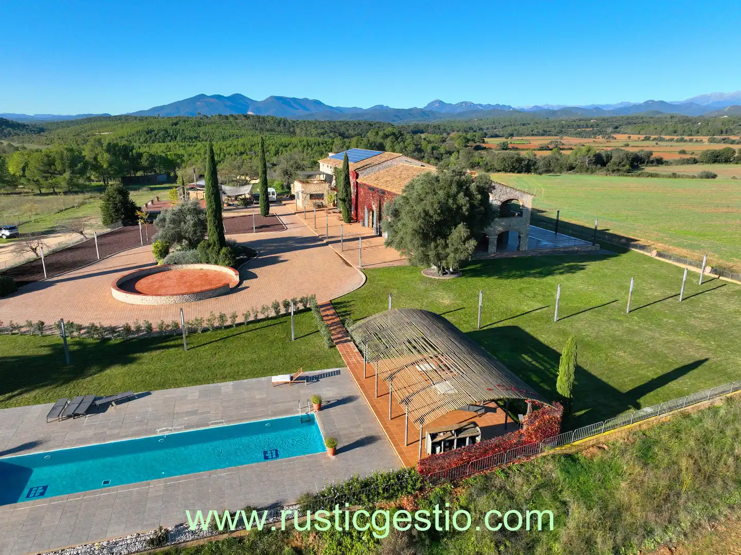 Garden of Country homes for sale in Terrades  with Air Conditioner, Heating and Private garden