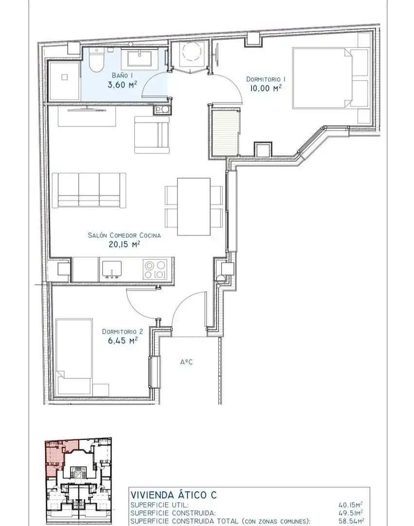 Attic for sale in Los Boliches