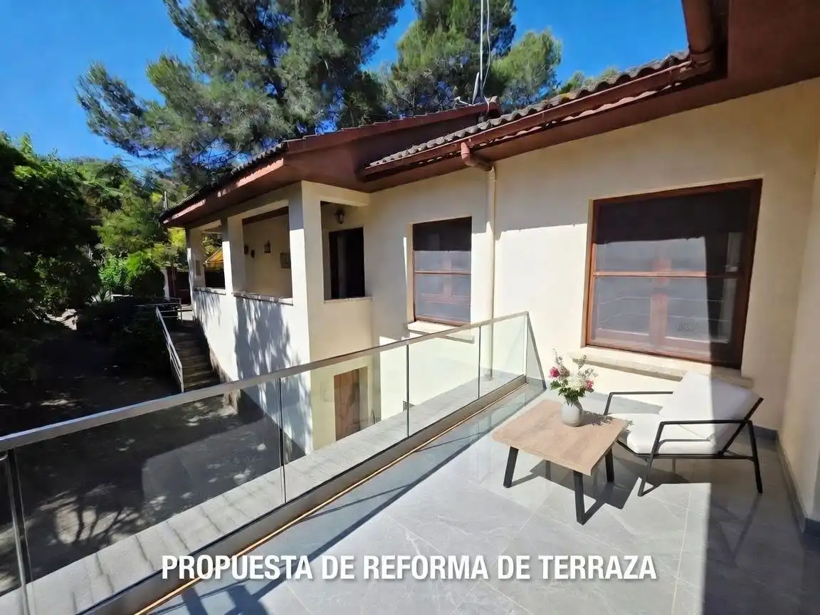 Terraza de Casa o chalet en venta en Vallirana con Calefacción, Terraza y Piscina