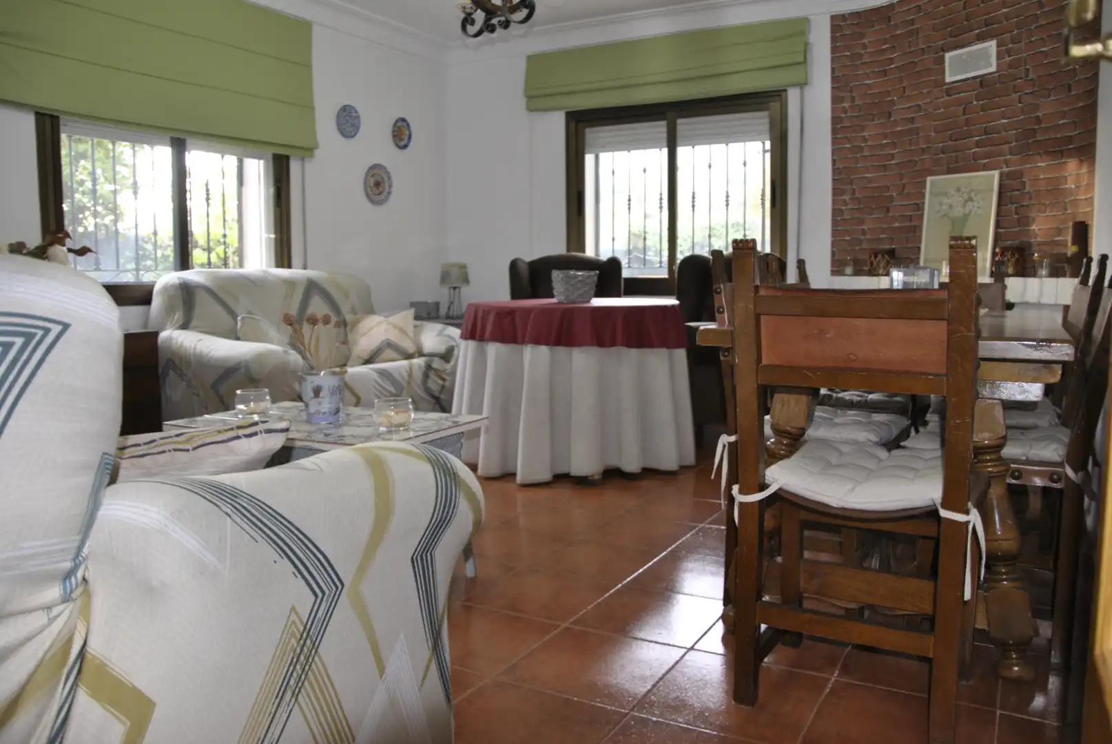 Dining room of Houses for sale in Casas del Castañar  with Heating, Private garden and Terrace