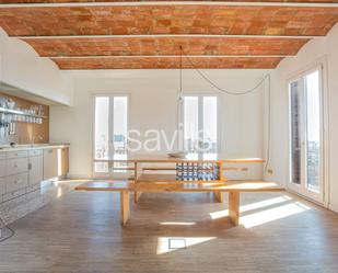 Dining room of Attic to rent in  Barcelona Capital  with Air Conditioner, Furnished and Oven