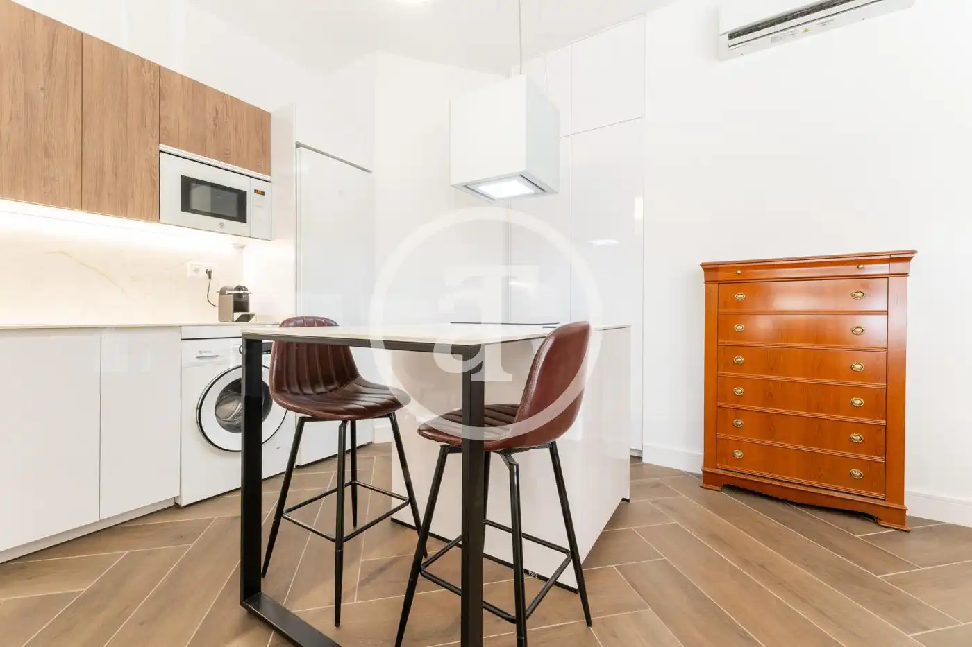 Küche von Wohnung zur Miete in Madrid mit Klimaanlage, Heizung und Möbliert