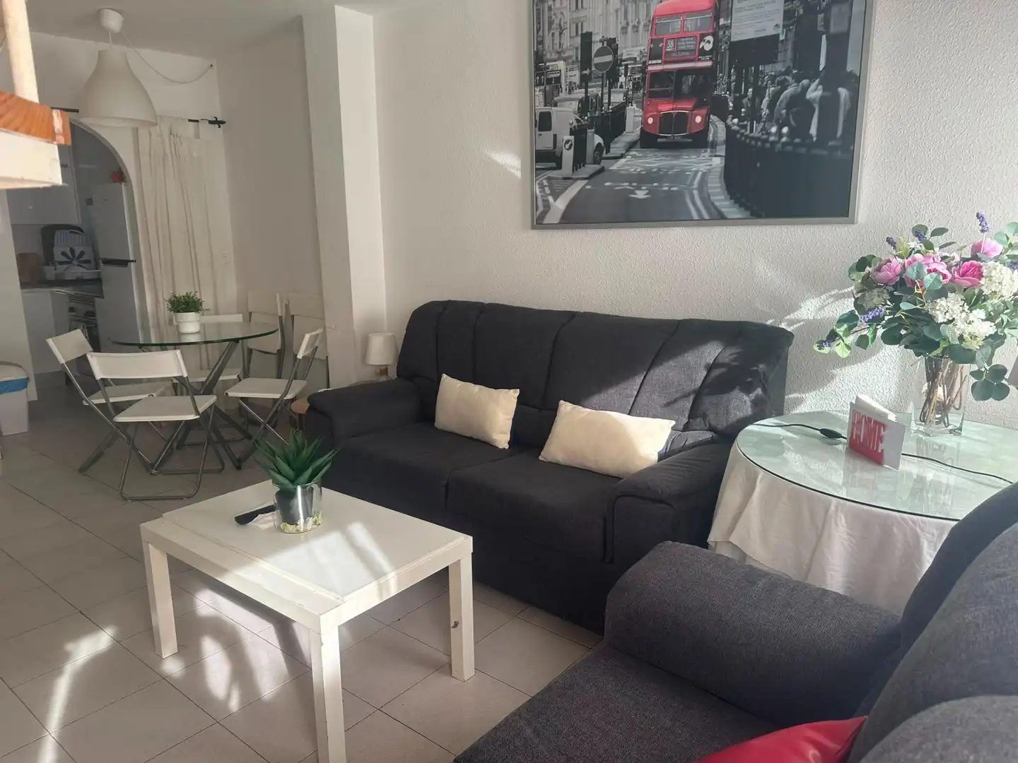 Sala d'estar de Apartament en venda en Murcia amb Aire condicionat, Calefacció i Moblat