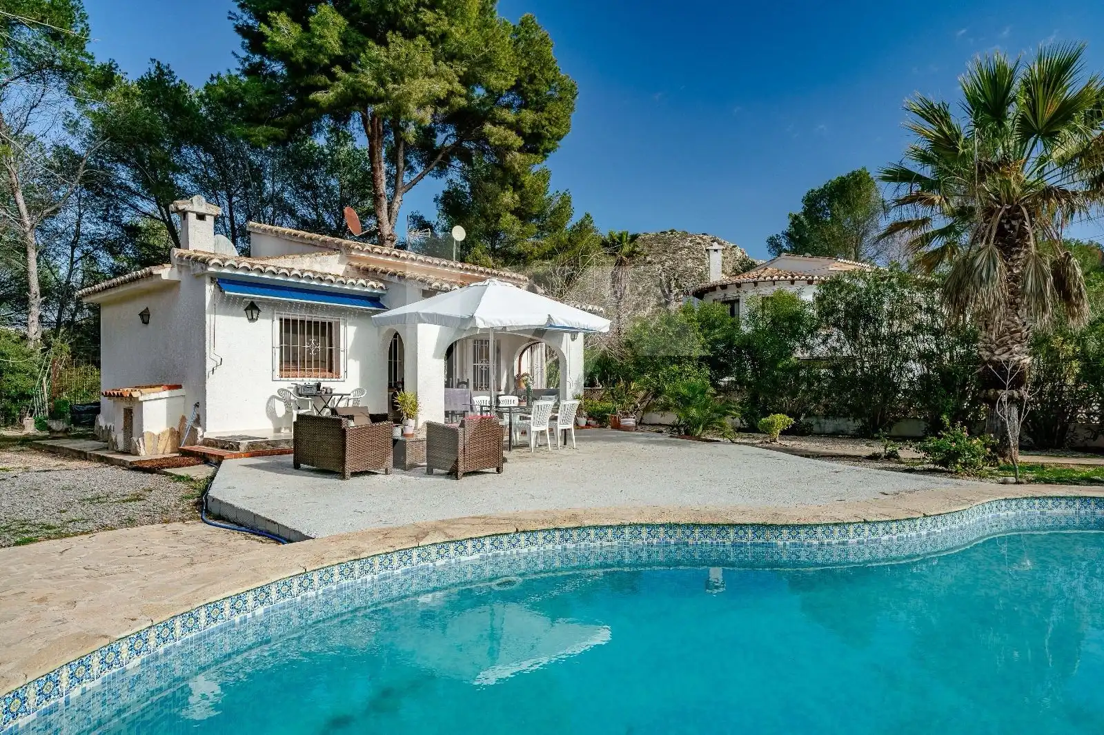 Garden of Houses for sale in Moraira  with Air Conditioner, Heating and Private garden