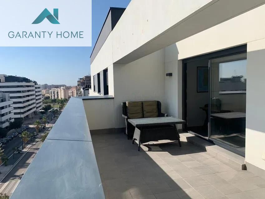 Terrace of Flat to rent in Málaga Capital  with Air Conditioner, Heating and Private garden